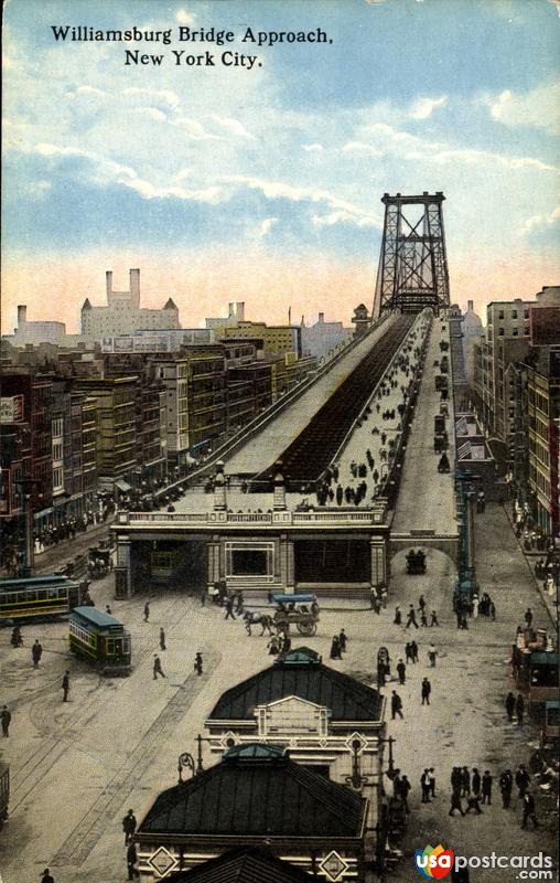 Pictures of New York City, New York: Williamsburg Bridge approach