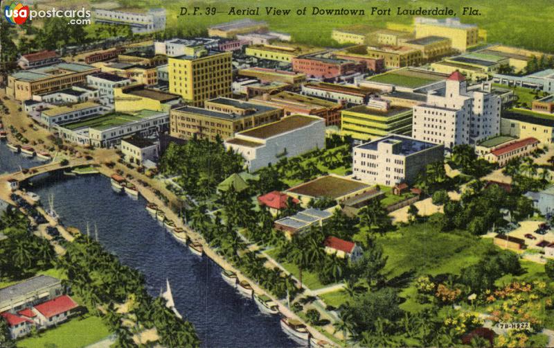 Pictures of Ft. Lauderdale, Florida: Aerial view of Downtown Fort Lauderdale