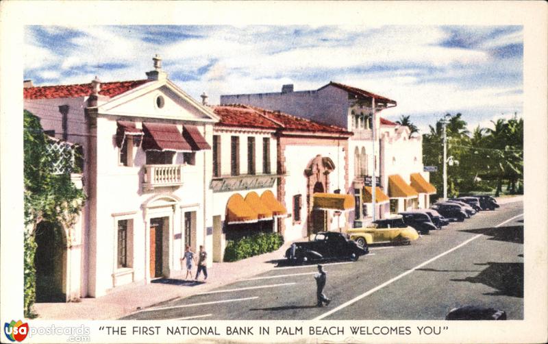 Pictures of Palm Beach, Florida: First National Bank