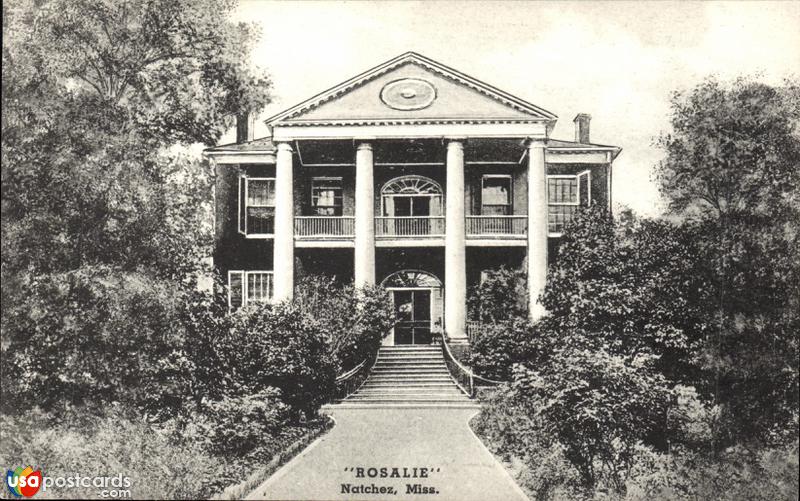 Pictures of Natchez, Mississippi: Rosalie Plantation House