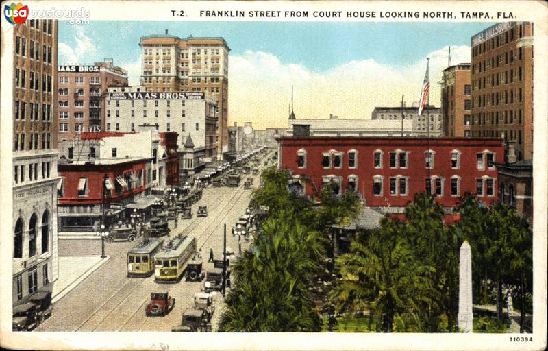 Pictures of Tampa, Florida: Franklin Street from Court House, looking North