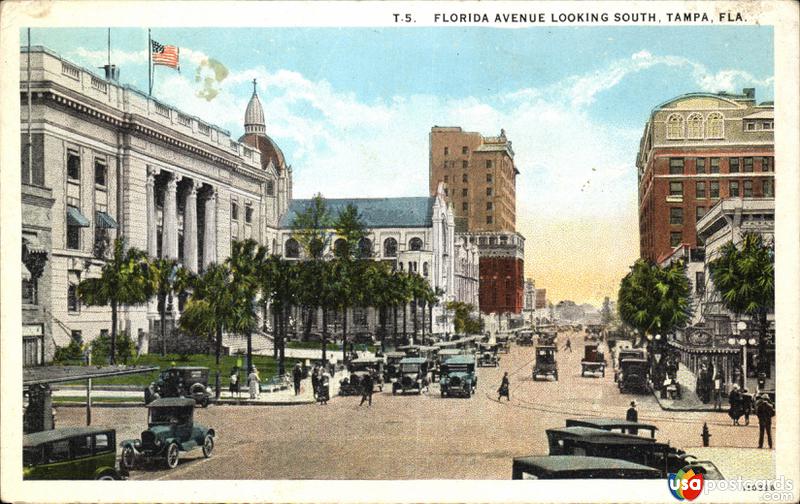 Pictures of Tampa, Florida: Florida Avenue looking South