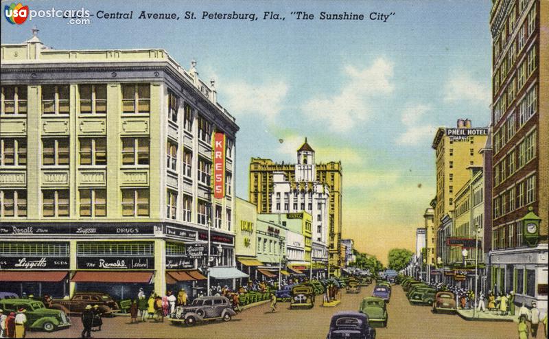 Pictures of St. Petersburg, Florida: Central Avenue