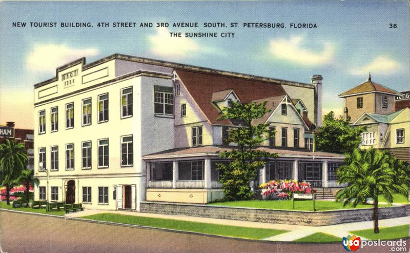 Pictures of St. Petersburg, Florida: New Tourist Building, 4th Street and 3rd Avenue South