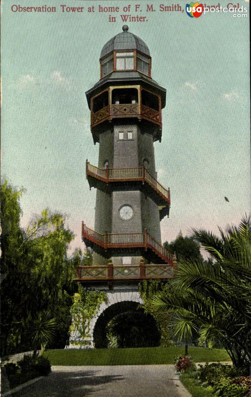 Pictures of Oakland, California: Observation Tower at home of F. M. Smith