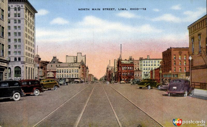 Pictures of Lima, Ohio: North Main Street