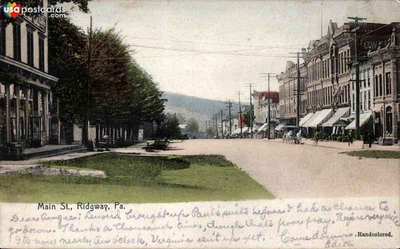 Pictures of Ridgway, Pennsylvania: Main Street