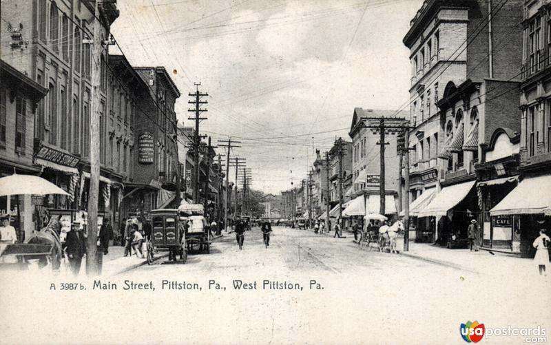 Pictures of Pittston, Pennsylvania: Main Street