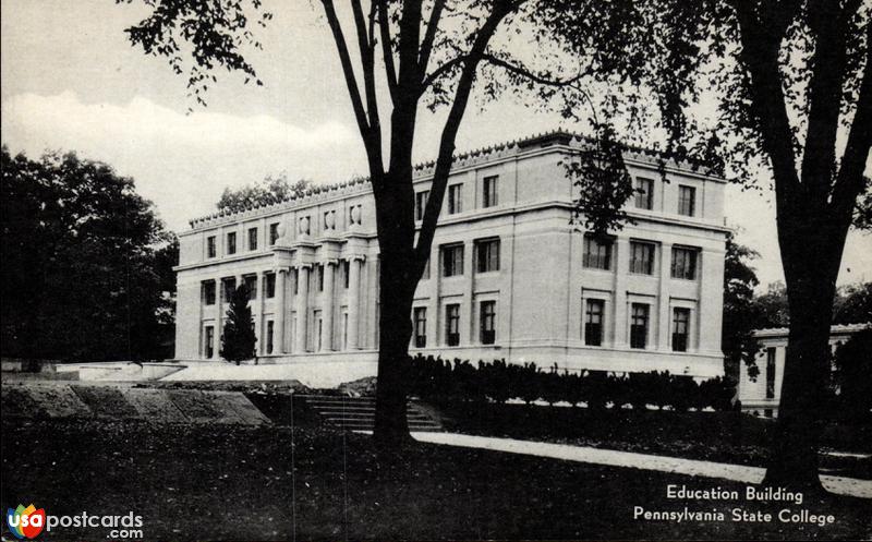 Pictures of State College, Pennsylvania: Education Building, Pennsylvania State College