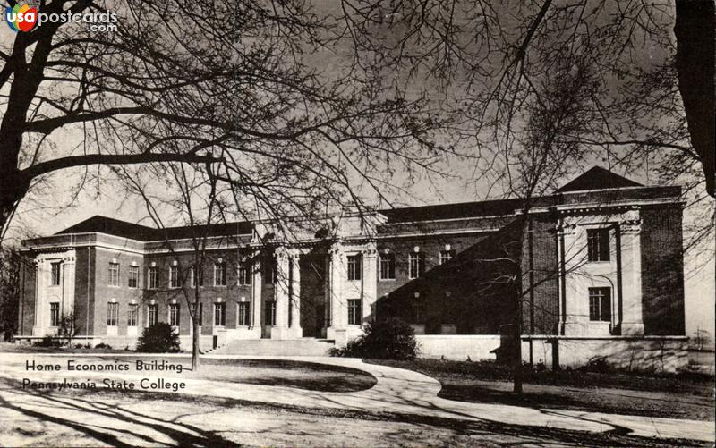 Pictures of State College, Pennsylvania: Home Economics Building, Pennsylvania State College