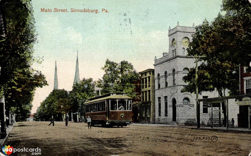 Pictures of Stroudsburg, Pennsylvania: Main Street