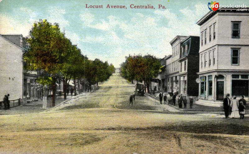 Pictures of Centralia, Pennsylvania: Locust Avenue