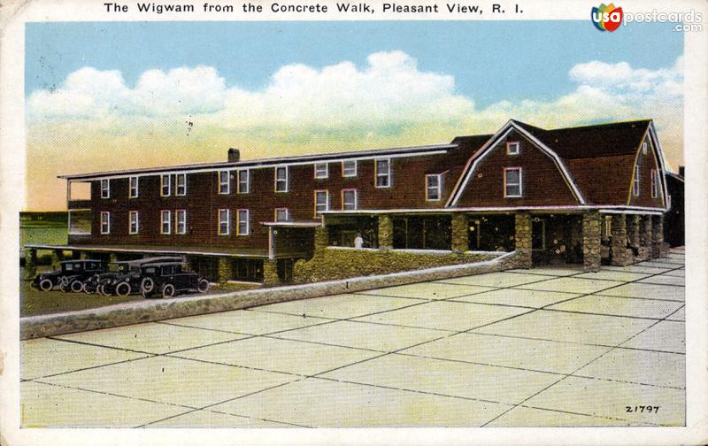 Pictures of Pleasant View, Rhode Island: The Wigwam from the Concrete Walk