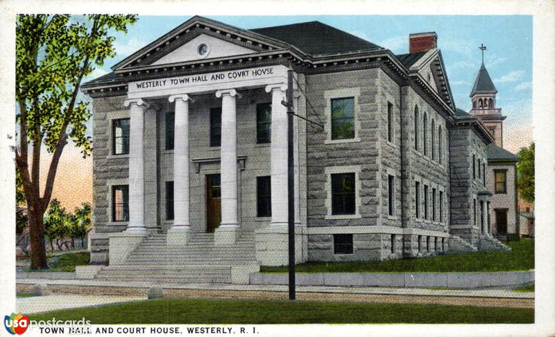 Pictures of Westerly, Rhode Island: Town Hall and Court House