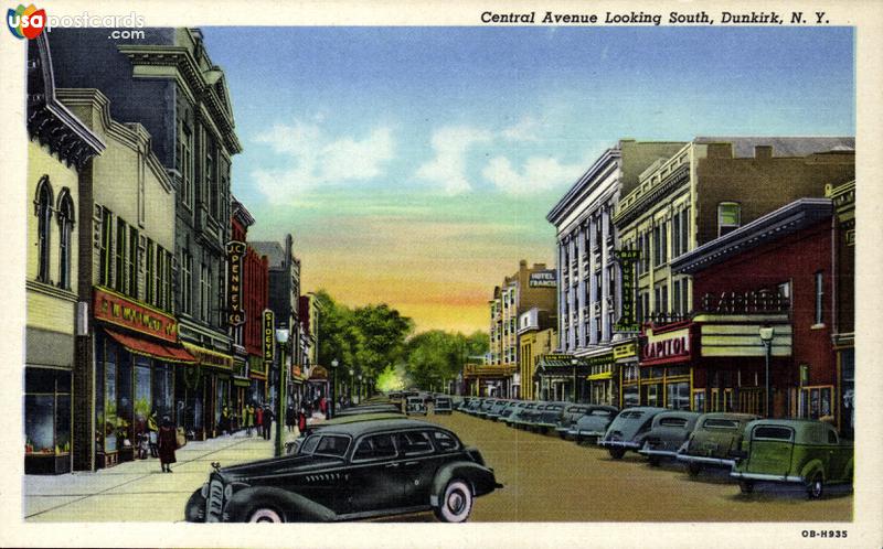 Pictures of Dunkirk, New York: Central Avenue looking South