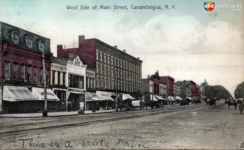 Pictures of Canandaigua, New York: West side of Main Street