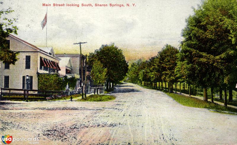 Pictures of Sharon Springs, New York: Main Street, looking South