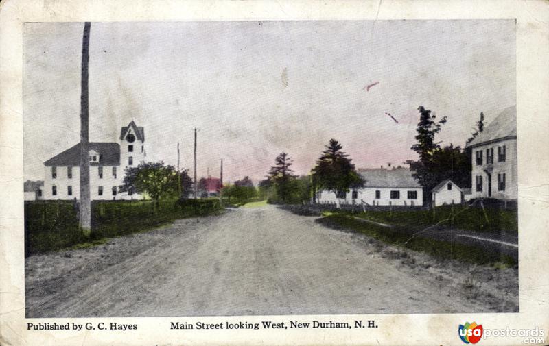 Pictures of New Durham, New Hampshire: Main Street, looking West