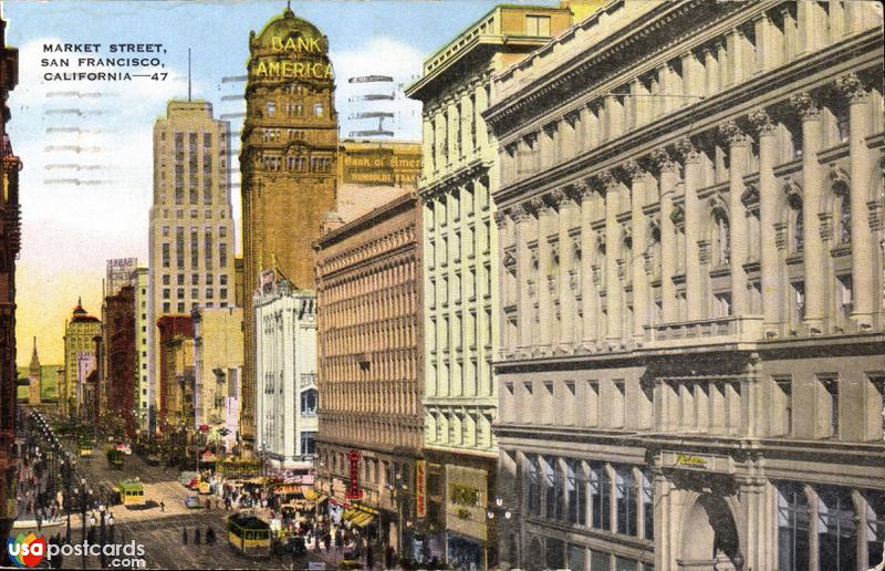 Pictures of San Francisco, California: Market Street