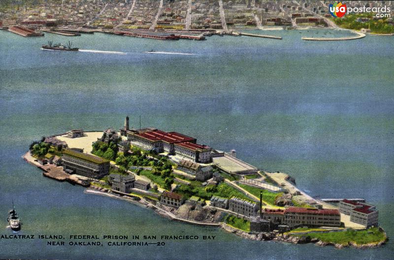 Pictures of San Francisco, California: Alcatraz Island, Federal Prison in San Francisco Bay