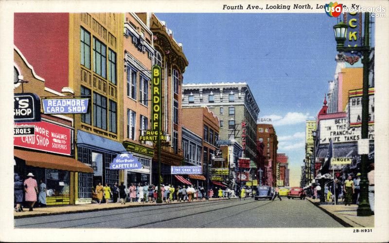 Pictures of Louisville, Kentucky: Fourth Avenue, looking North