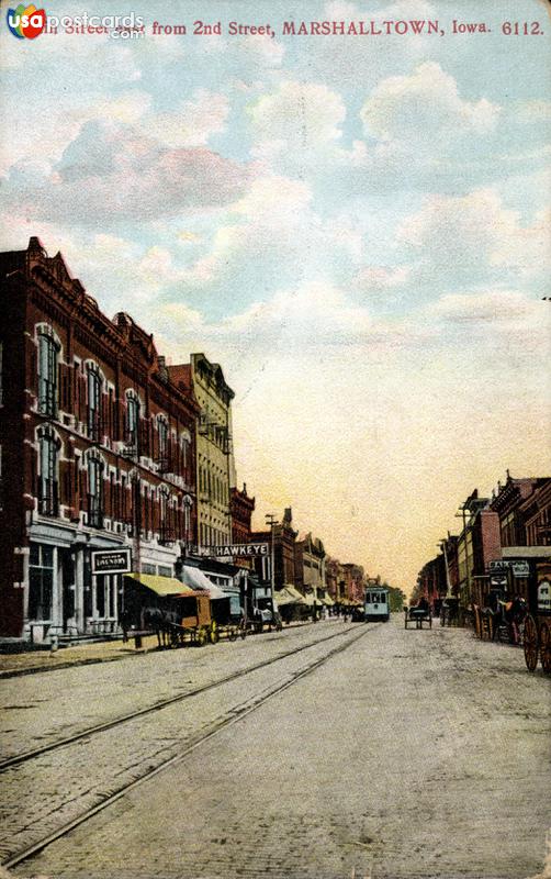 Pictures of Marshalltown, Iowa: Main Street East, from 2nd Street