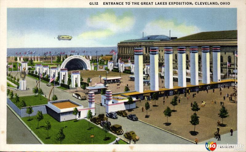 Pictures of Cleveland, Ohio: Entrance to the Great Lakes Exposition