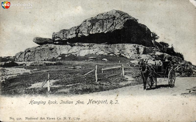 Pictures of Newport, Rhode Island: Hanging Rock, Indian Avenue