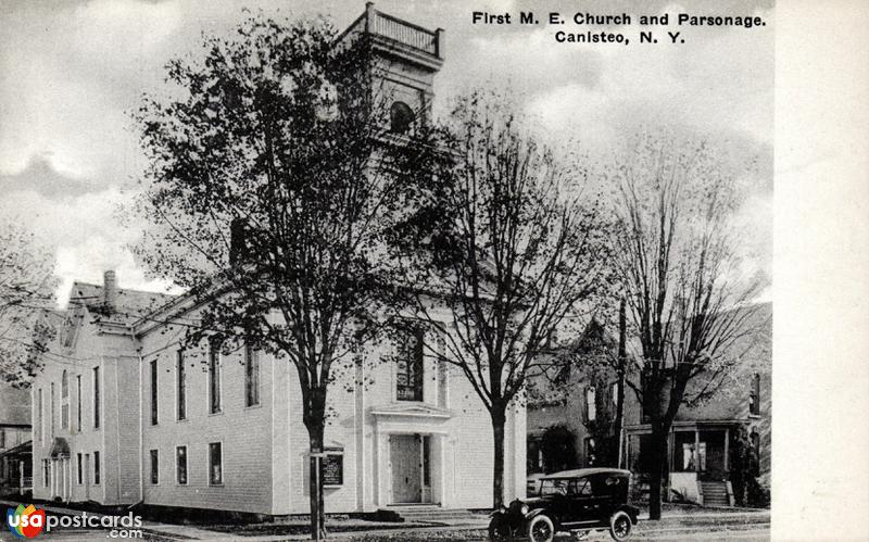 Pictures of Canisteo, New York: First M. E. Church and Parsonage