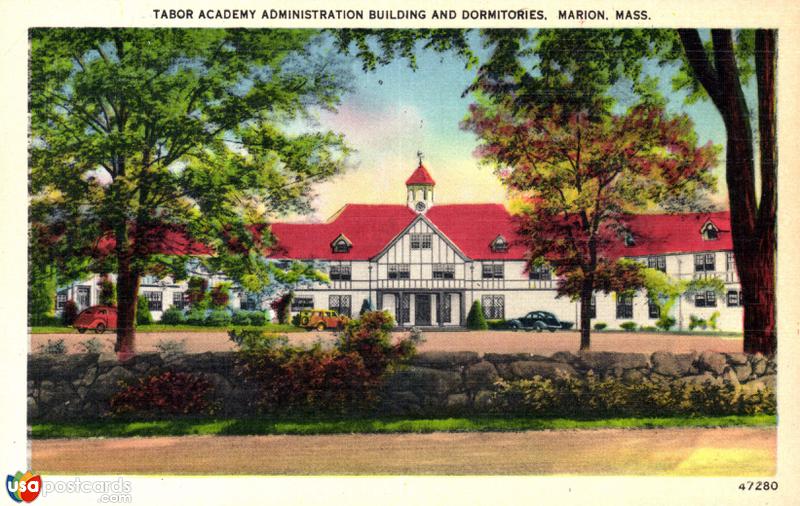 Pictures of Marion, Massachusetts: Tabor Academu Administration Building and Dormitories