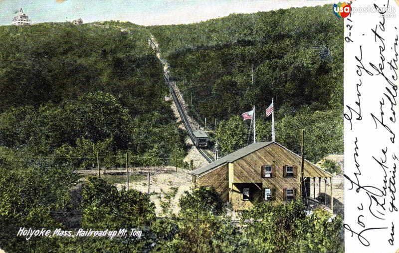 Pictures of Holyoke, Massachusetts: Railroad up Mt. Tom