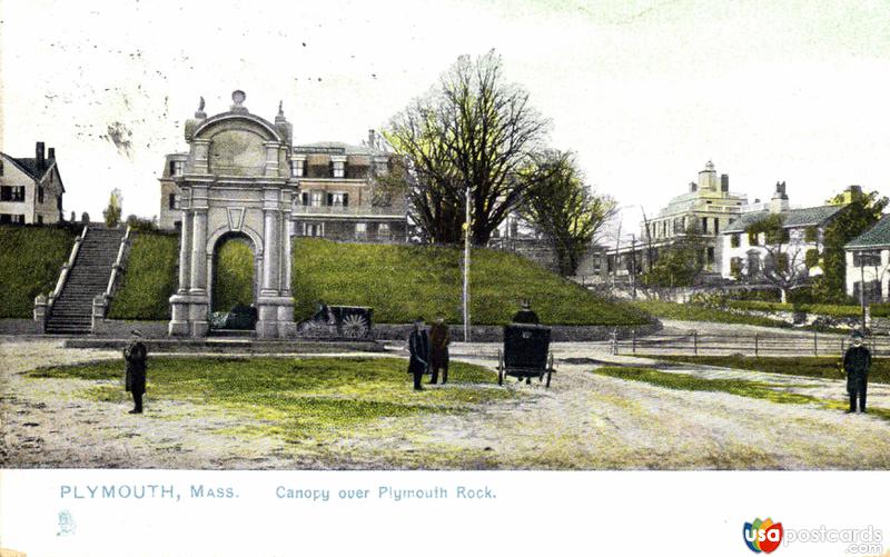 Pictures of Plymouth, Massachusetts: Canopy over Plymouth Rock