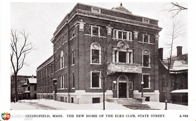 Pictures of Springfield, Massachusetts: The New Home of the Elks Club, State Street