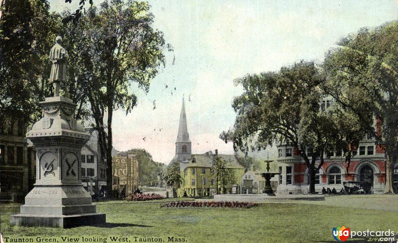 Pictures of Taunton, Massachusetts: Taunton Green, view looking West