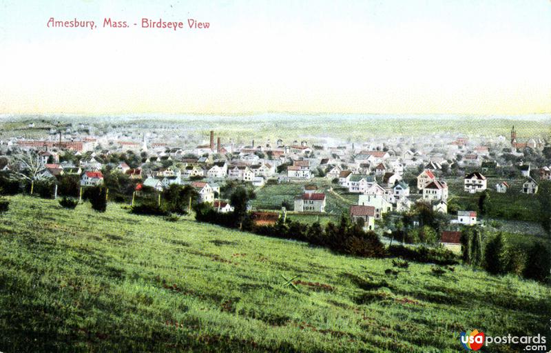 Pictures of Amesbury, Massachusetts: Bird´s eye view of Amerbury