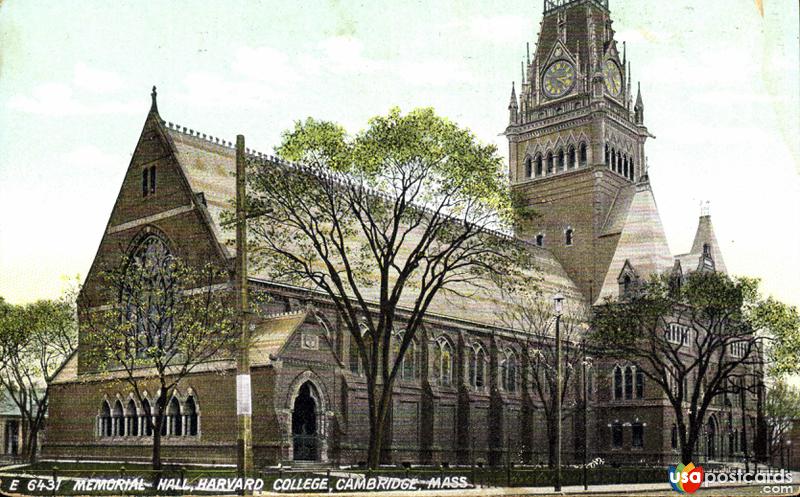 Pictures of Cambridge, Massachusetts: Memorial Hall, Harvard College