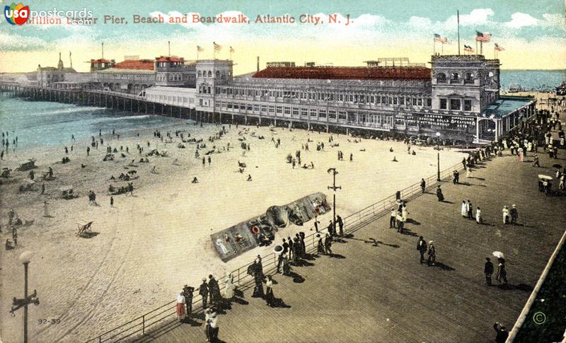 Pictures of Atlantic City, New Jersey: Million Dollar Pier, Beach and Boardwalk