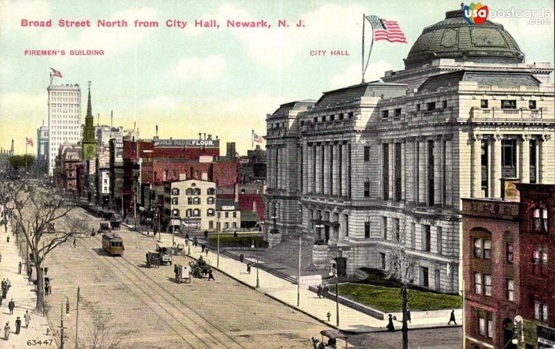 Pictures of Newark, New Jersey: Broad Street, North from City Hall