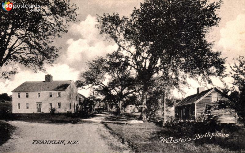 Pictures of Franklin, New Hampshire: Daniel Webster´s Birthplace