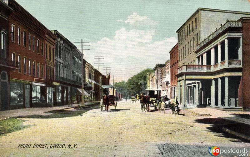 Pictures of Owego, New York: Front Street