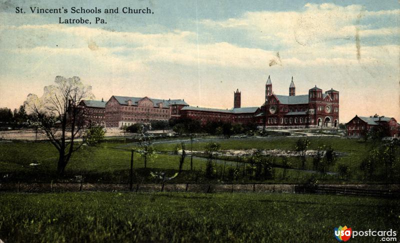 Pictures of Latrobe, Pennsylvania: St. Vicent´s Schools and Church