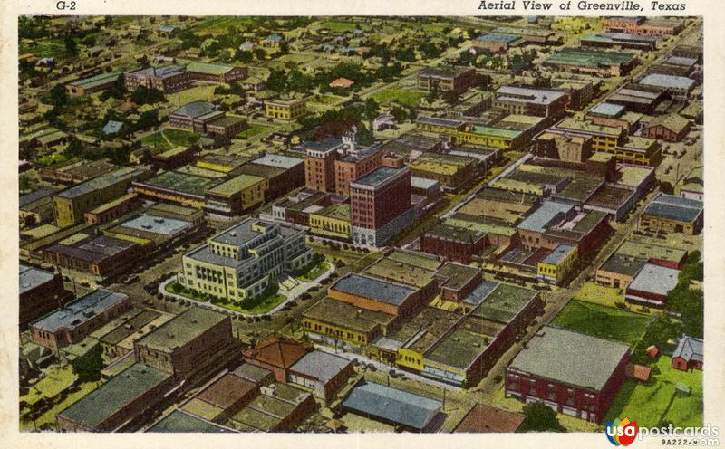 Pictures of Greenville, Texas: Aerial View of Greenville