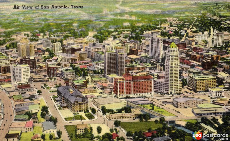 Pictures of San Antonio, Texas: Air View of San Antonio