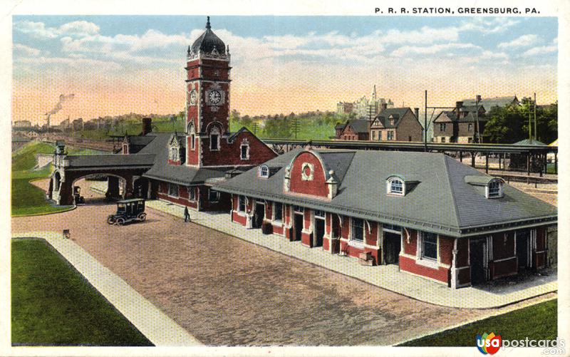 Pictures of Greensburg, Pennsylvania: P. R. R. Station