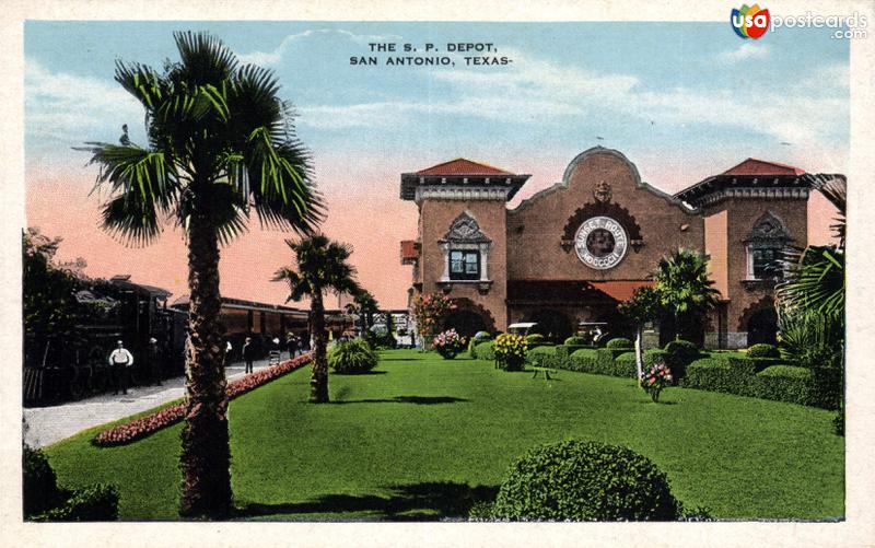 Pictures of San Antonio, Texas: The S. P. Depot