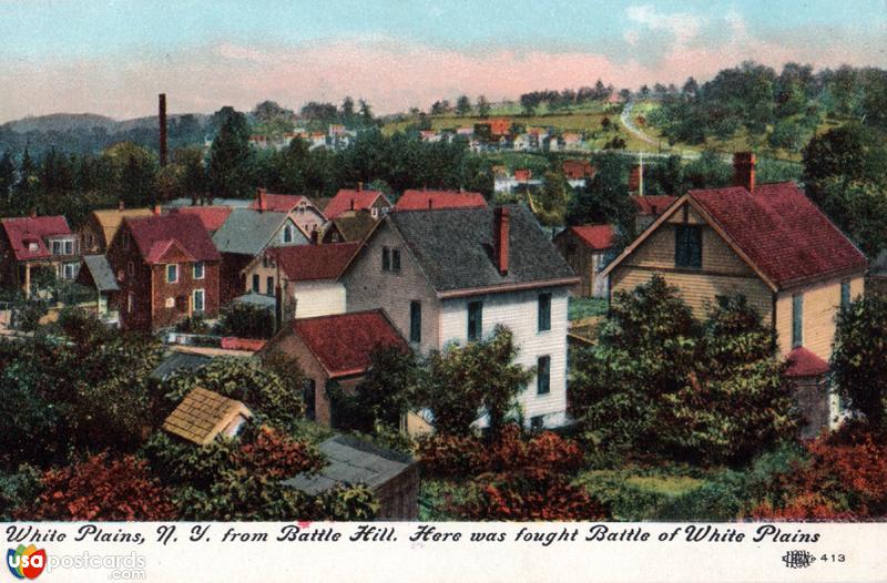 Pictures of White Plains, New York: White Plains, N. Y. from Battle Hill