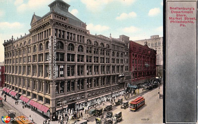 Pictures of Philadelphia, Pennsylvania: Snellenburg´s Department Store, Market Street