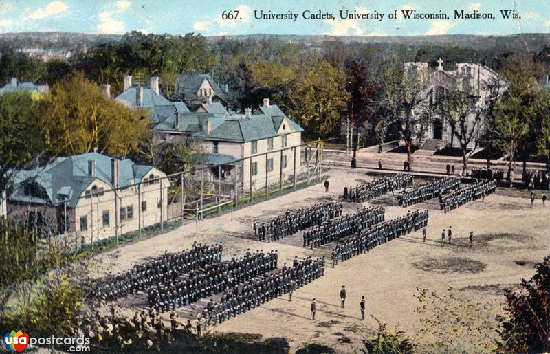 Pictures of Madison, Wisconsin: University Cadets, University of Wisconsin