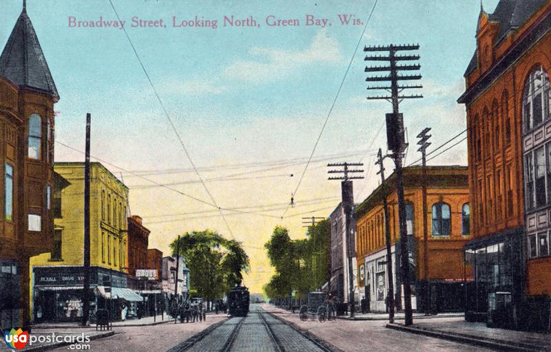 Pictures of Green Bay, Wisconsin: Broadway Street, Looking North