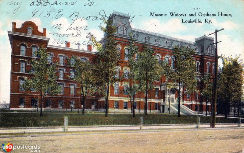 Pictures of Louisville, Kentucky: Masonic Widows and Orphans Home